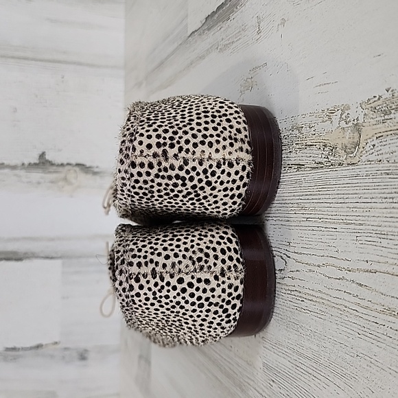 Madewell The Adelle ballet flat Spot Dot Calf Hair tan brown Dried Flax Size 9 - Picture 5 of 9